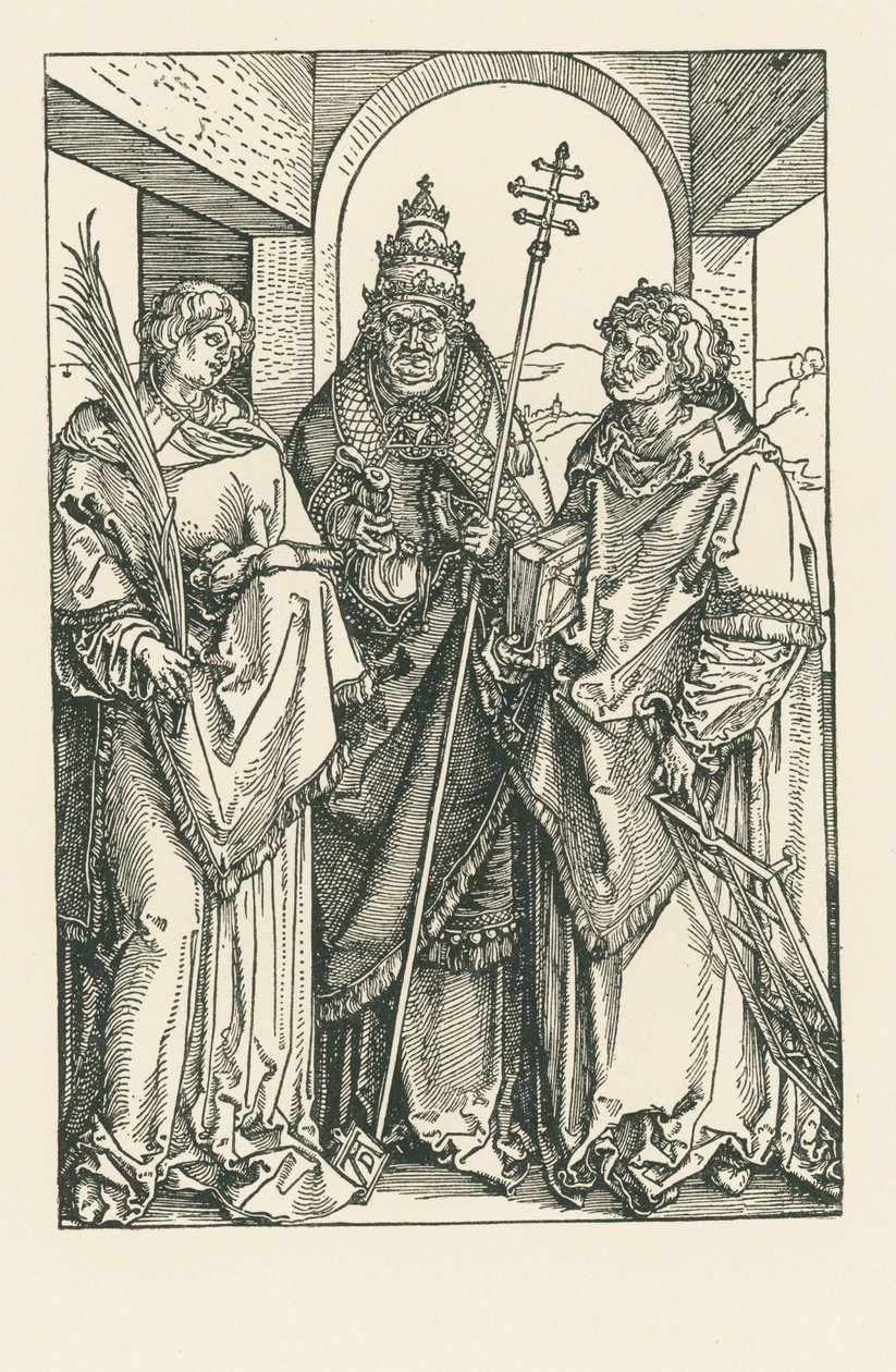 Heilige Stephanus, Sixtus und Laurentius von Albrecht Dürer or Duerer