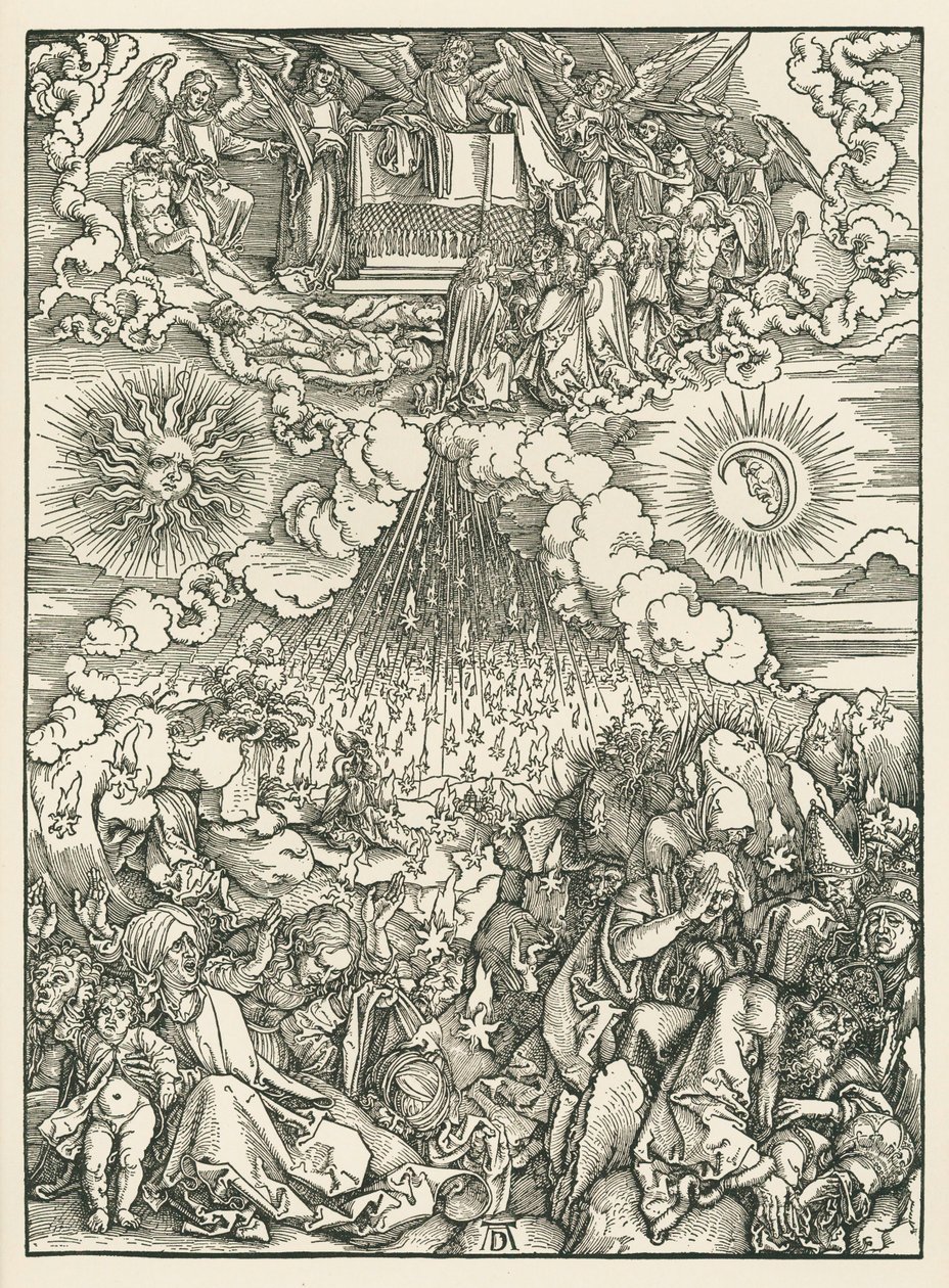 Die Öffnung des fünften und sechsten Siegels. Die Offenbarung des Johannes von Albrecht Dürer or Duerer