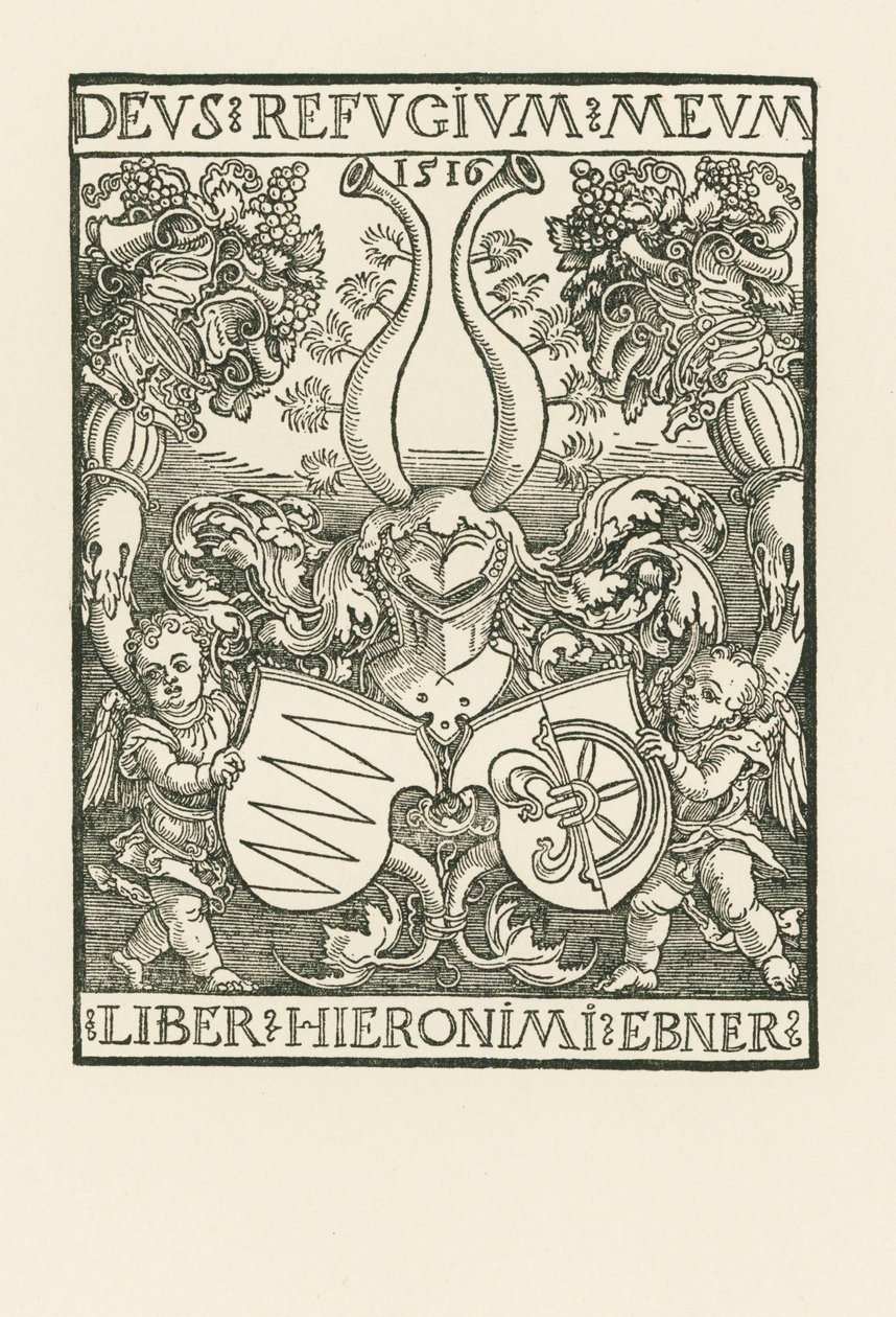 Das Exlibris von Hieronymus Ebner von Albrecht Dürer or Duerer