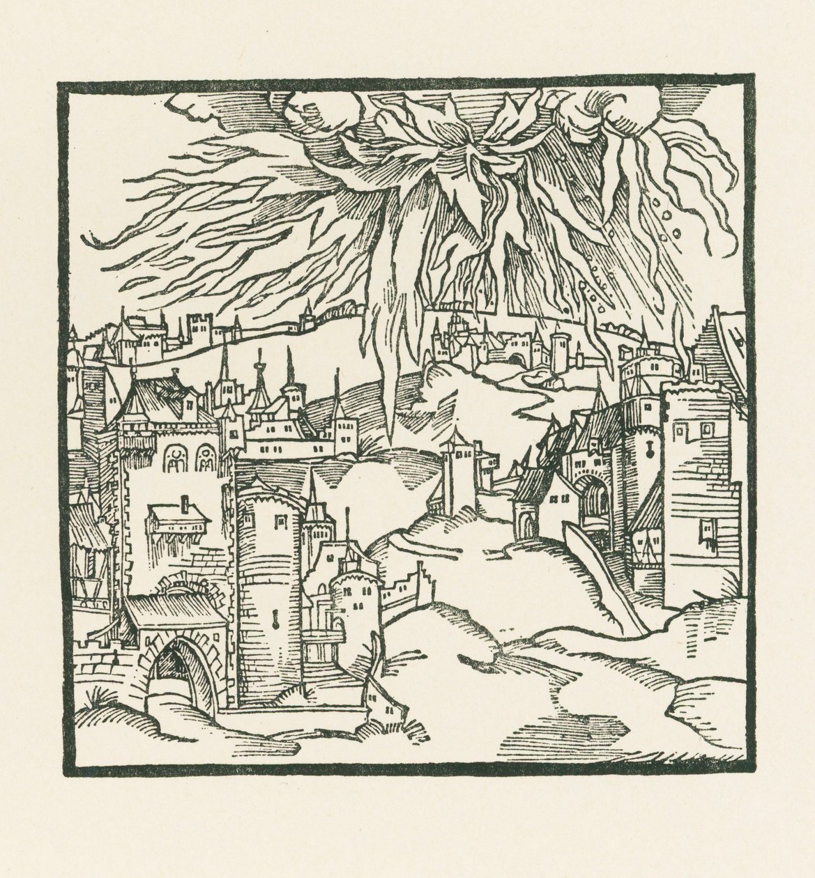 Die Zerstörung von Sodom und Gomorrha von Albrecht Dürer or Duerer