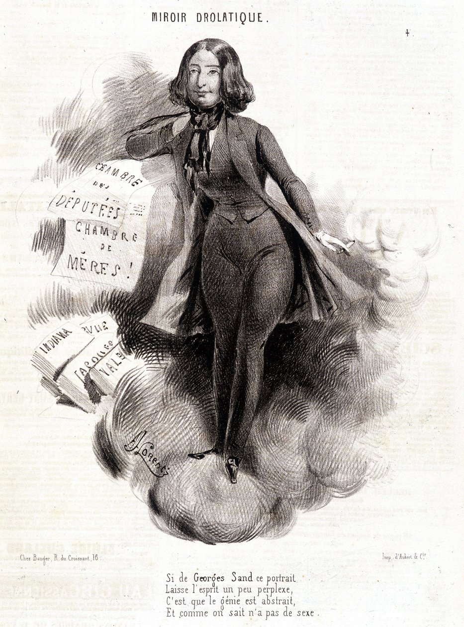 Porträt von George Sand von Alcide Joseph Lorentz