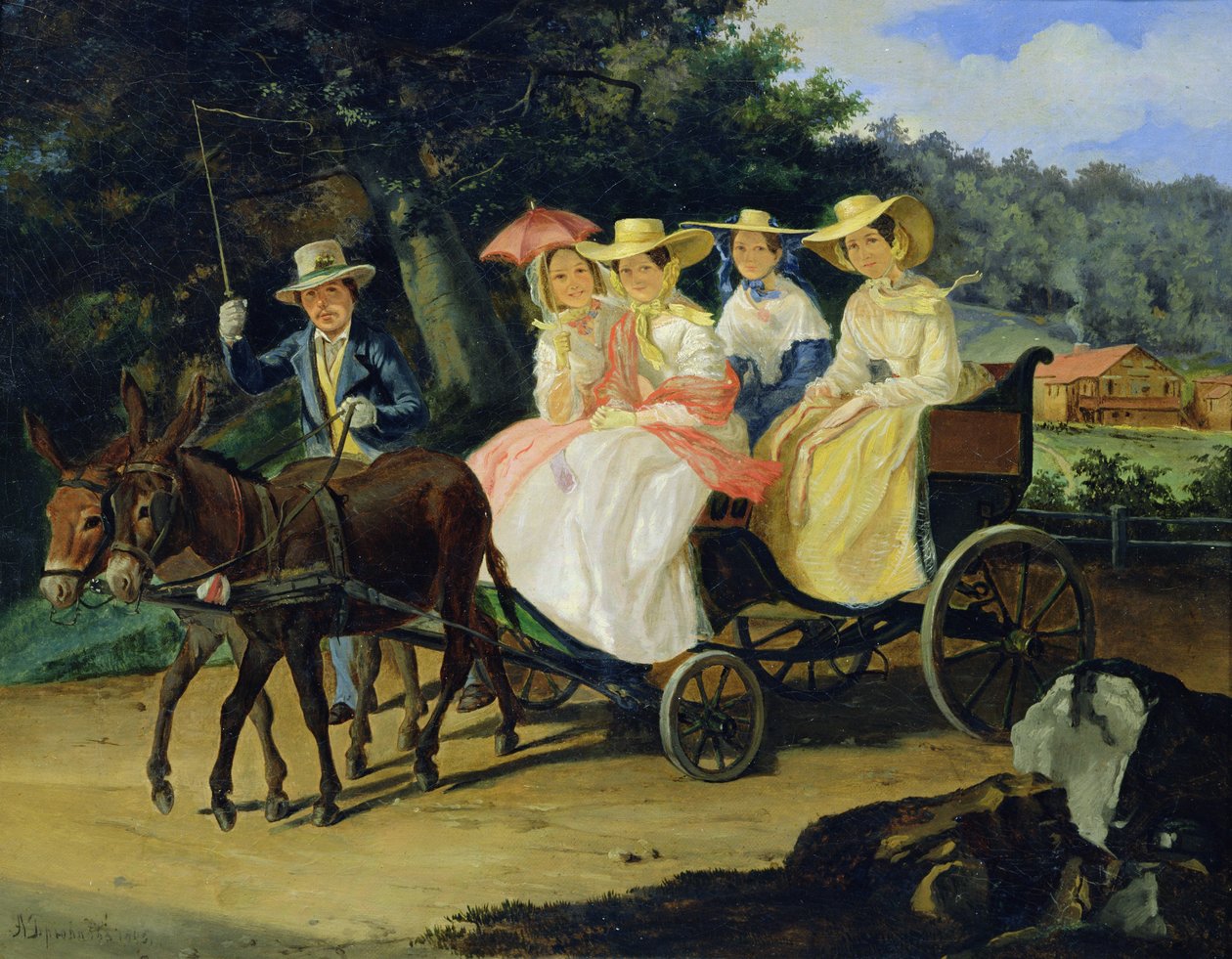 Ein Lauf, 1845-46 von Aleksandr Pavlovich Bryullov