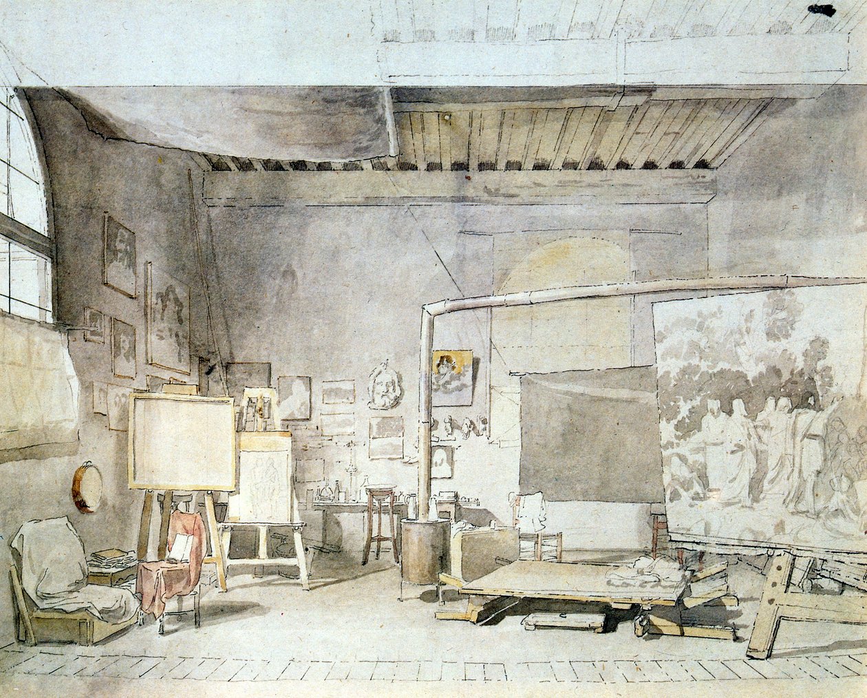 Atelier des Künstlers in Rom von Aleksandr Andreevich Ivanov