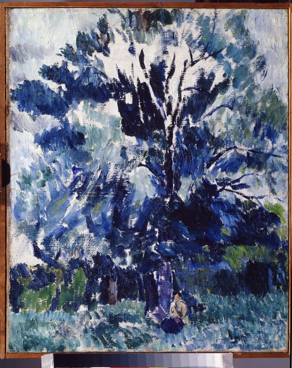 Landschaft. Unter dem Baum von Aleksandr Davidovic Drevin