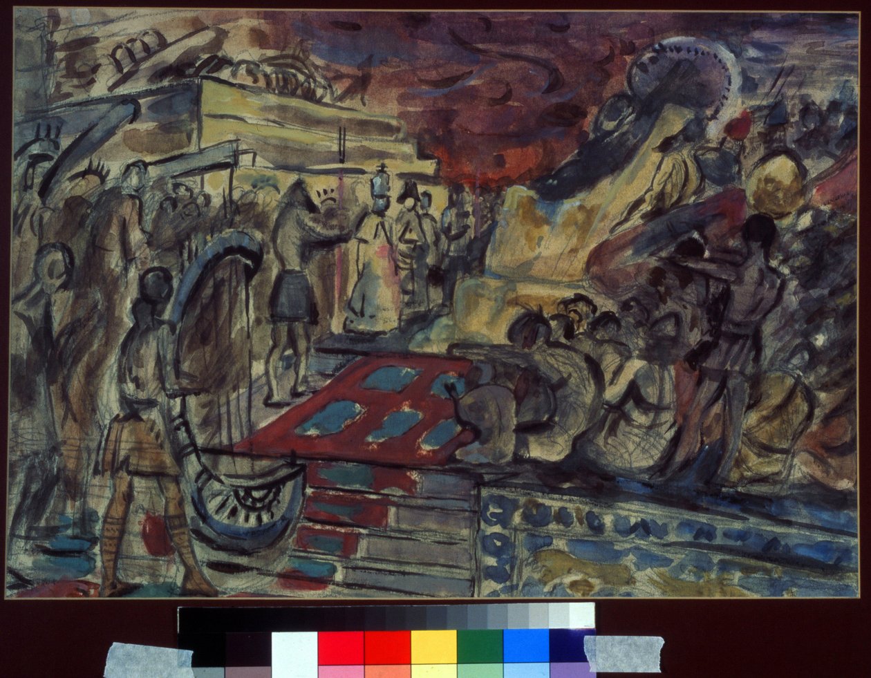 Bühnenbild für die Oper Sadko von N. Rimski-Korsakow von Aleksandr Jakovlevic Golovin