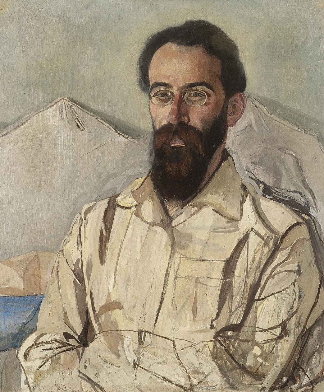 Porträt von Friedrich Eduardovich Krimmer von Aleksandr Jakovlevic Golovin
