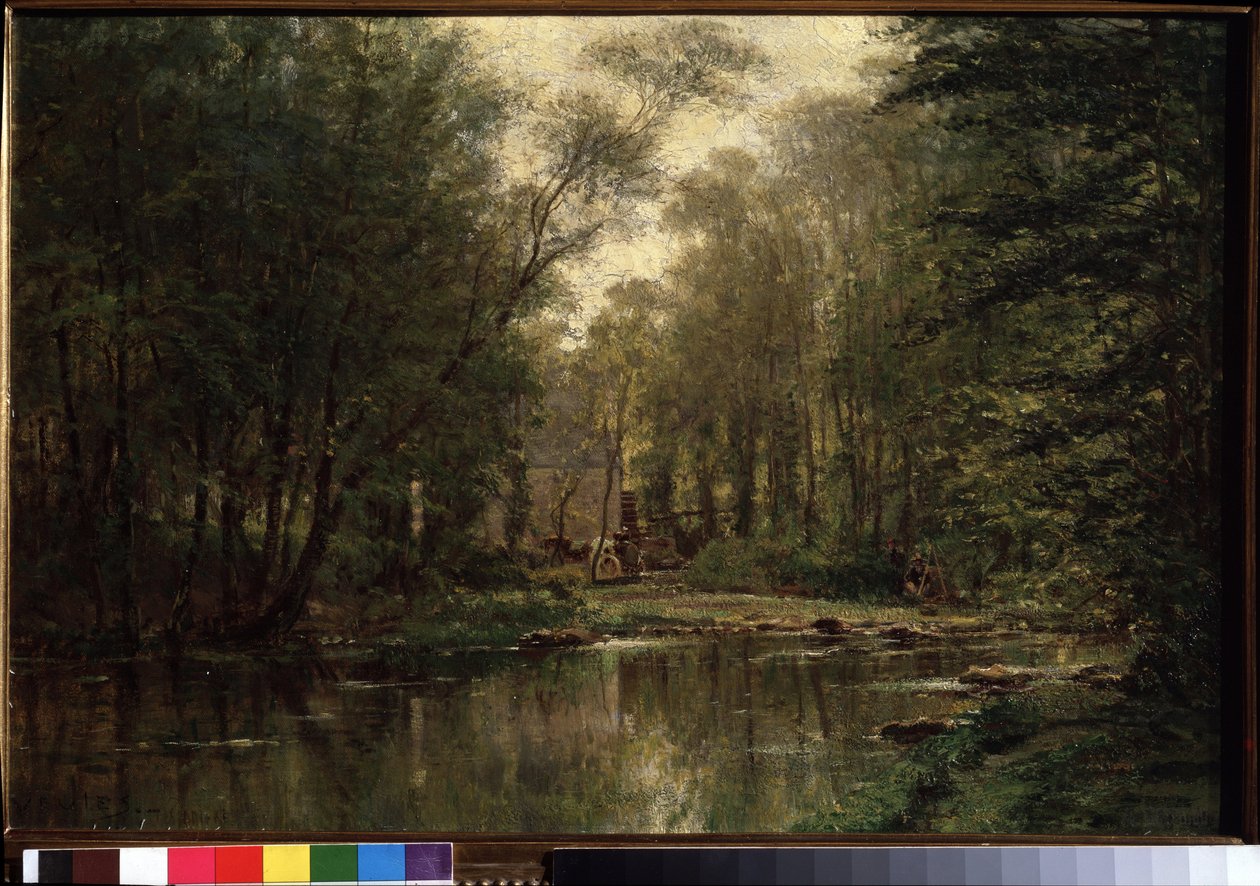 Landschaft von La Veules in der Normandie von Aleksei Petrovich Bogolyubov