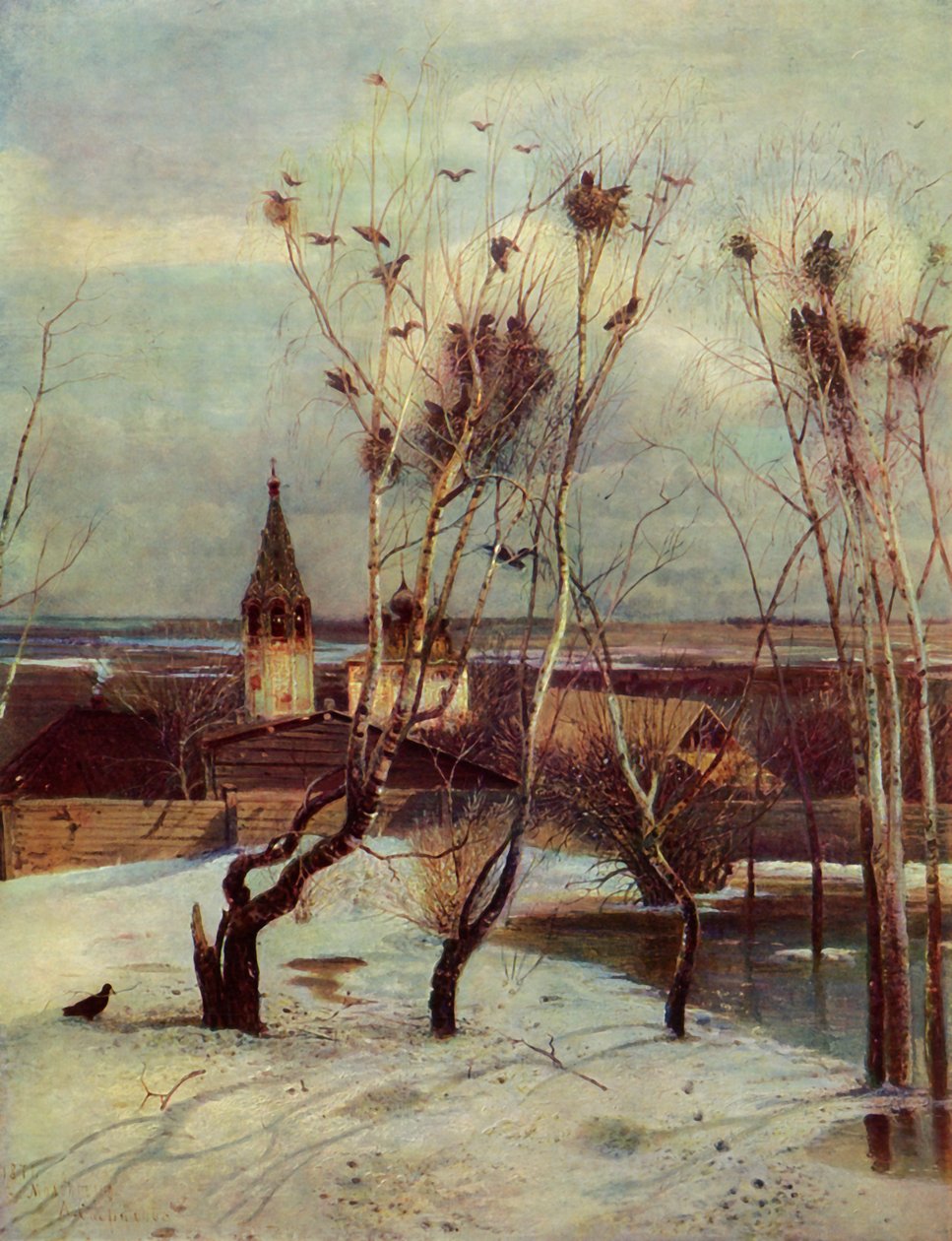 Die Raben sind angekommen, 1871, 1965 von Aleksey Savrasov