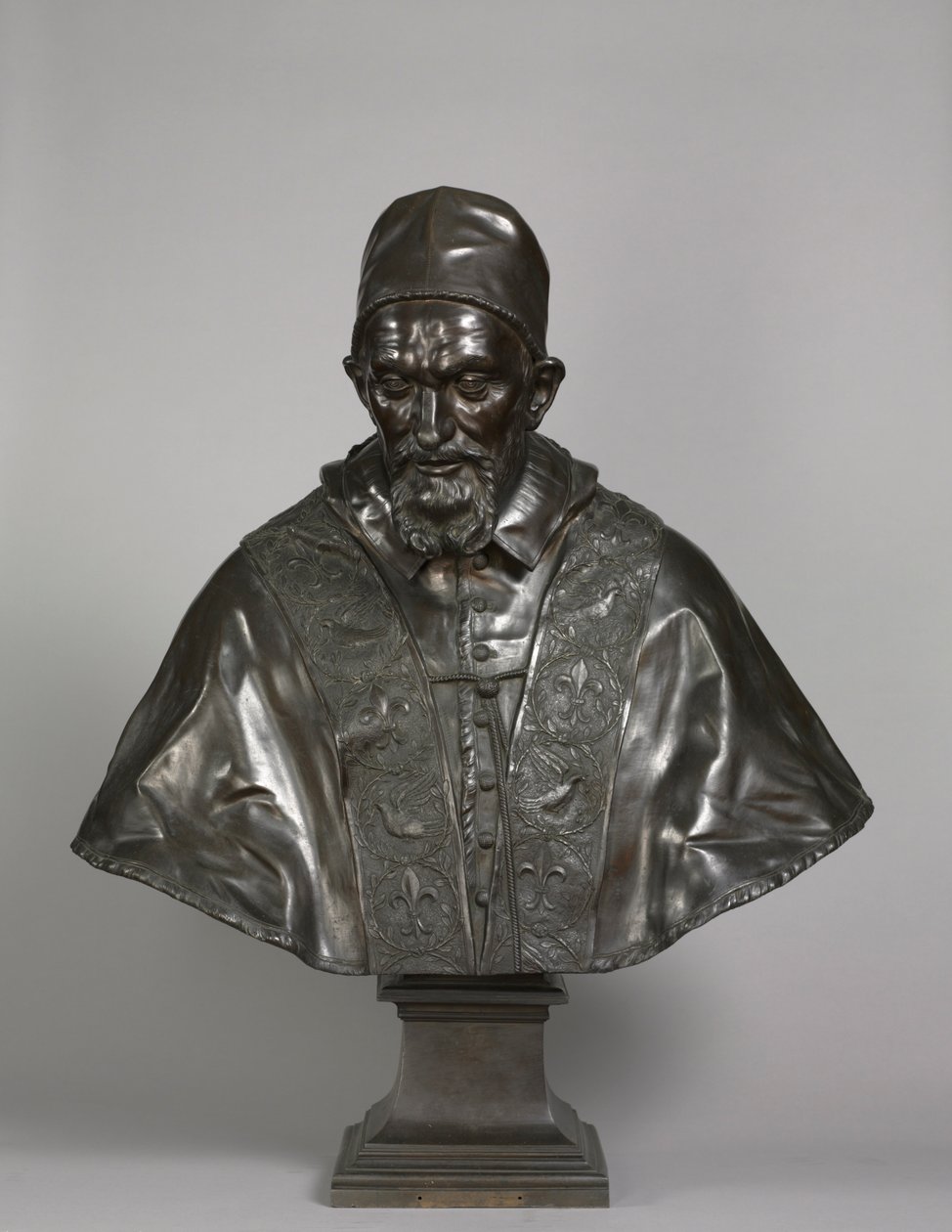 Porträt von Papst Innozenz X. Pamphili (1647-1648, gegossen 1650-1700) von Alessandro Algardi