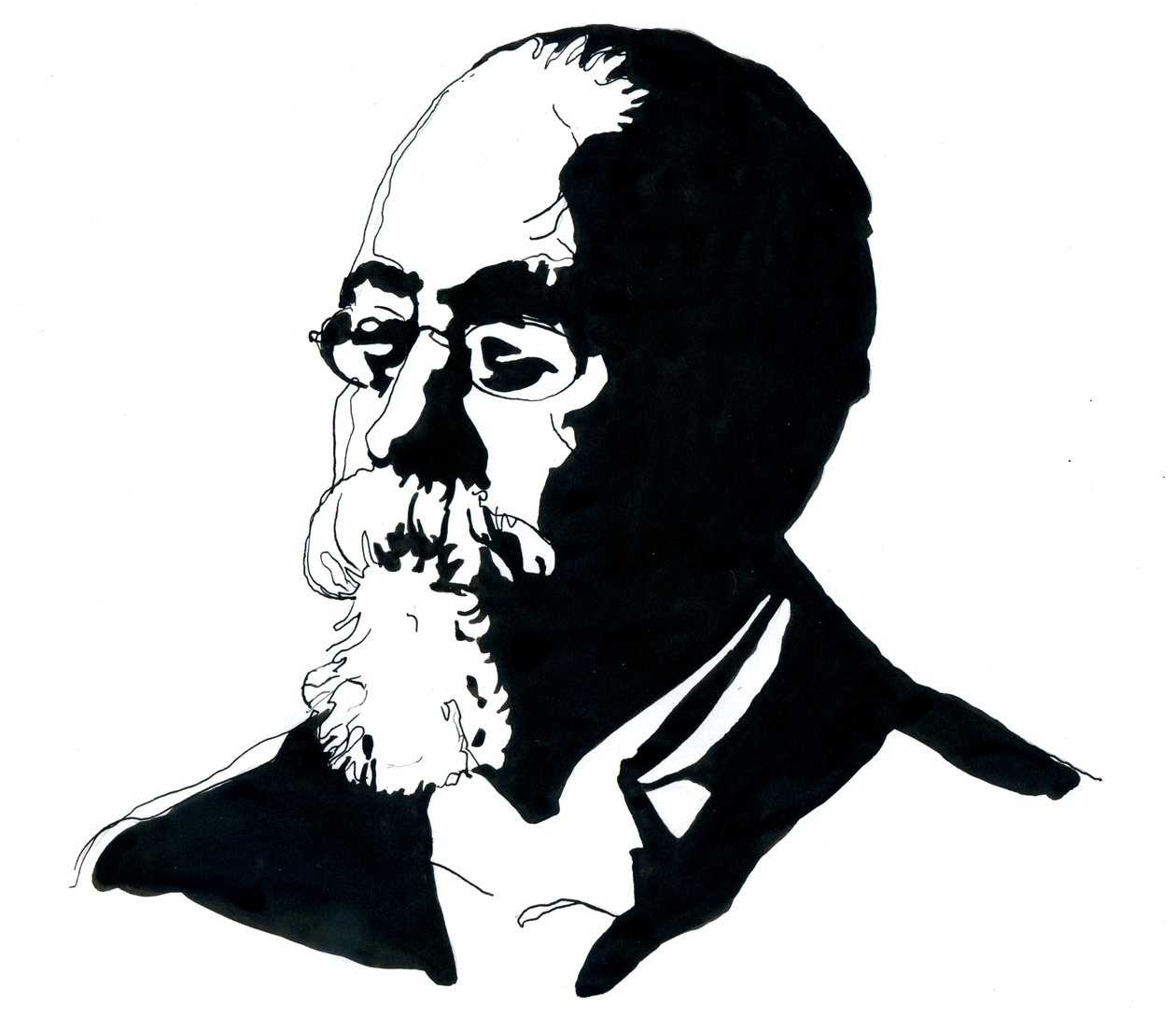 Porträt von Cesare Lombroso (1835-1909) Gründer der italienischen Schule der Kriminologie von Alessandro Lonati