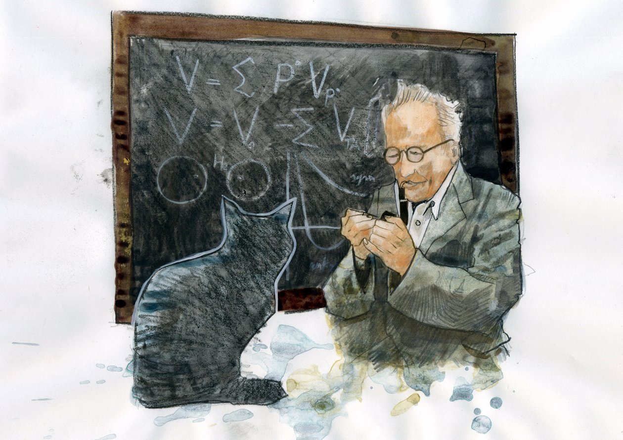 Porträt von Erwin Schrödinger (1887-1961) von Alessandro Lonati