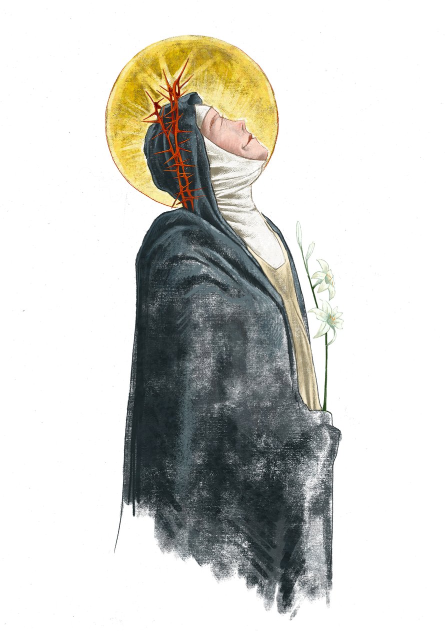 Porträt der hl. Katharina von Siena von Alessandro Lonati