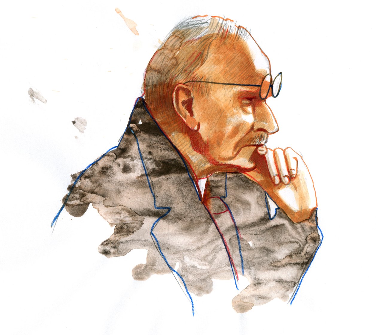 Porträt des Schweizer Psychiaters Carl Gustav Jung (1875-1961) von Alessandro Lonati