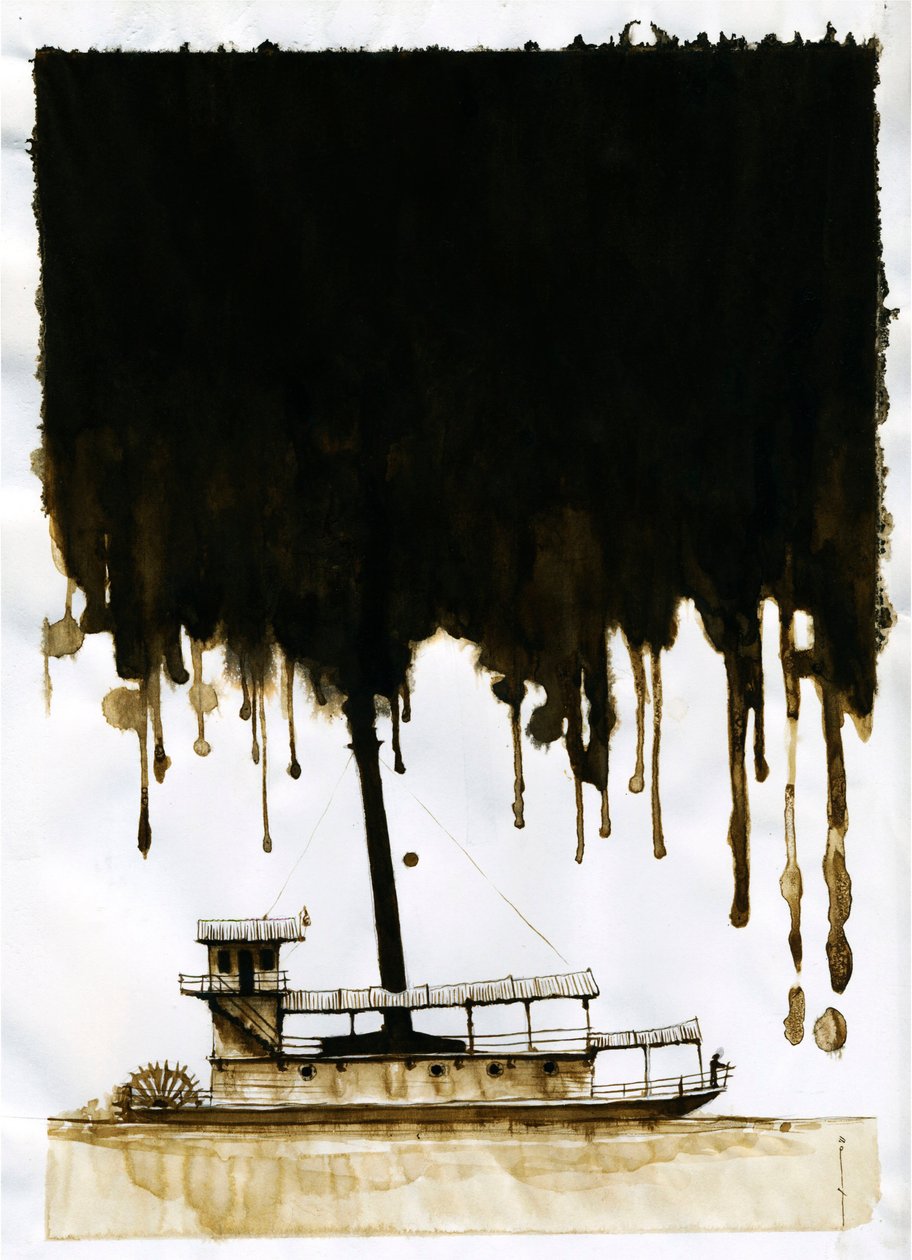 Dampfschiff - Illustration zu 
