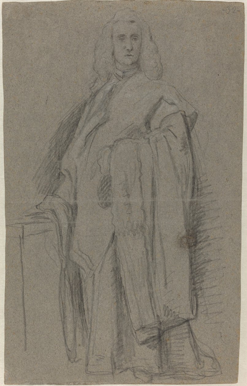 Ein venezianischer Prokurator von San Marco [recto] von Alessandro Longhi or Pietro Longhi
