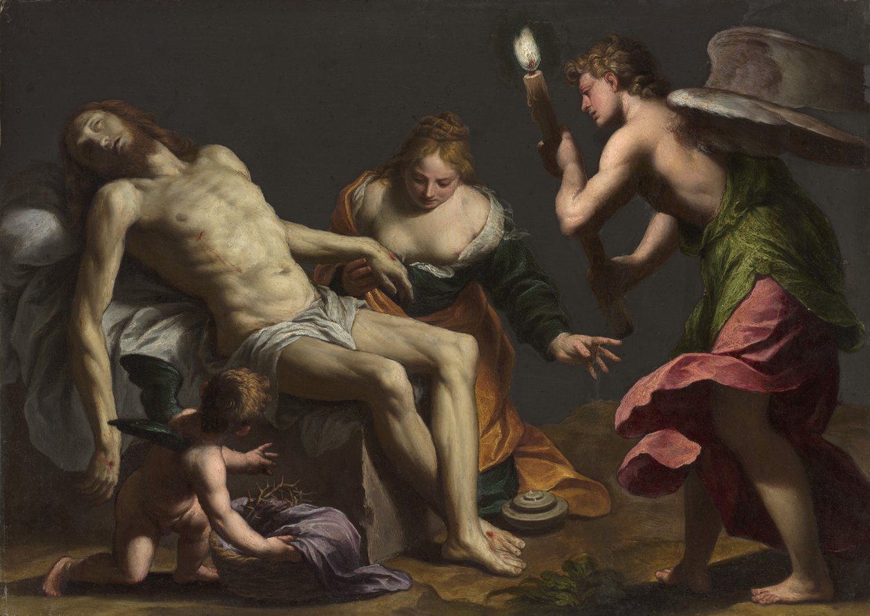 Beweinung über den Leichnam Christi, ca. 1645-50 von Alessandro Turchi
