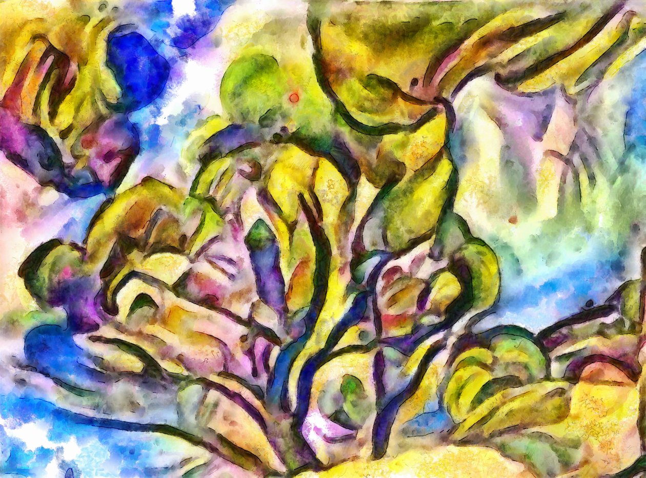 Wind und Wolken im Wald von Alex Caminker