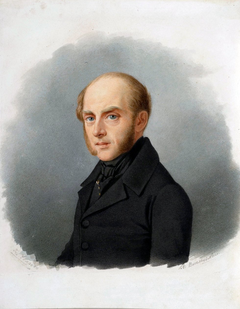 Porträt des Grafen Sergei Uwarow, russischer Staatsmann von Alexander Alexeyevich Vasilyevsky