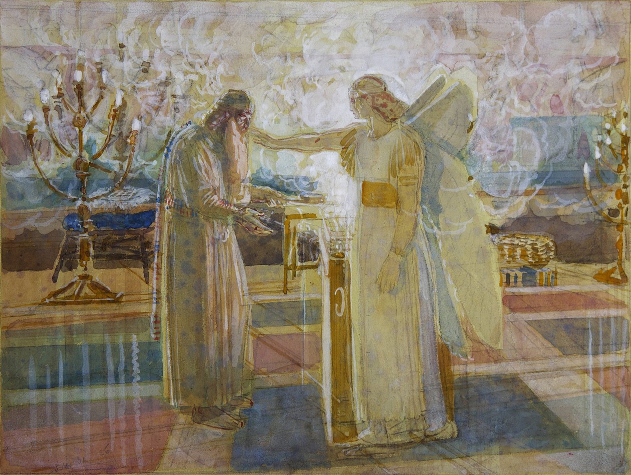 Erzengel Gabriel macht Zacharias stumm von Alexander Andreyevich Ivanov