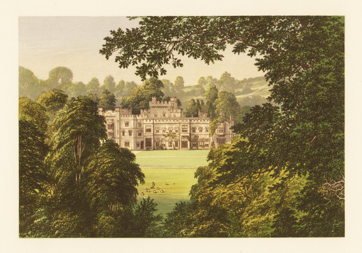 Hampton Court Castle, Herefordshire, England von Alexander Francis (after) Lydon