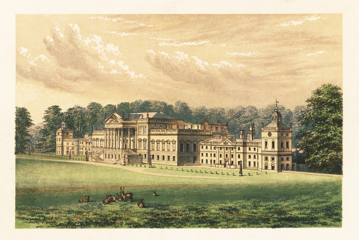 Wentworth Woodhouse, Yorkshire, England, 1880 von Alexander Francis (after) Lydon