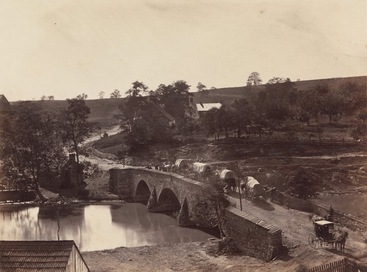 Antietam-Brücke, auf der Sharpsburgh und Boonsboro Turnpike von Alexander Gardner