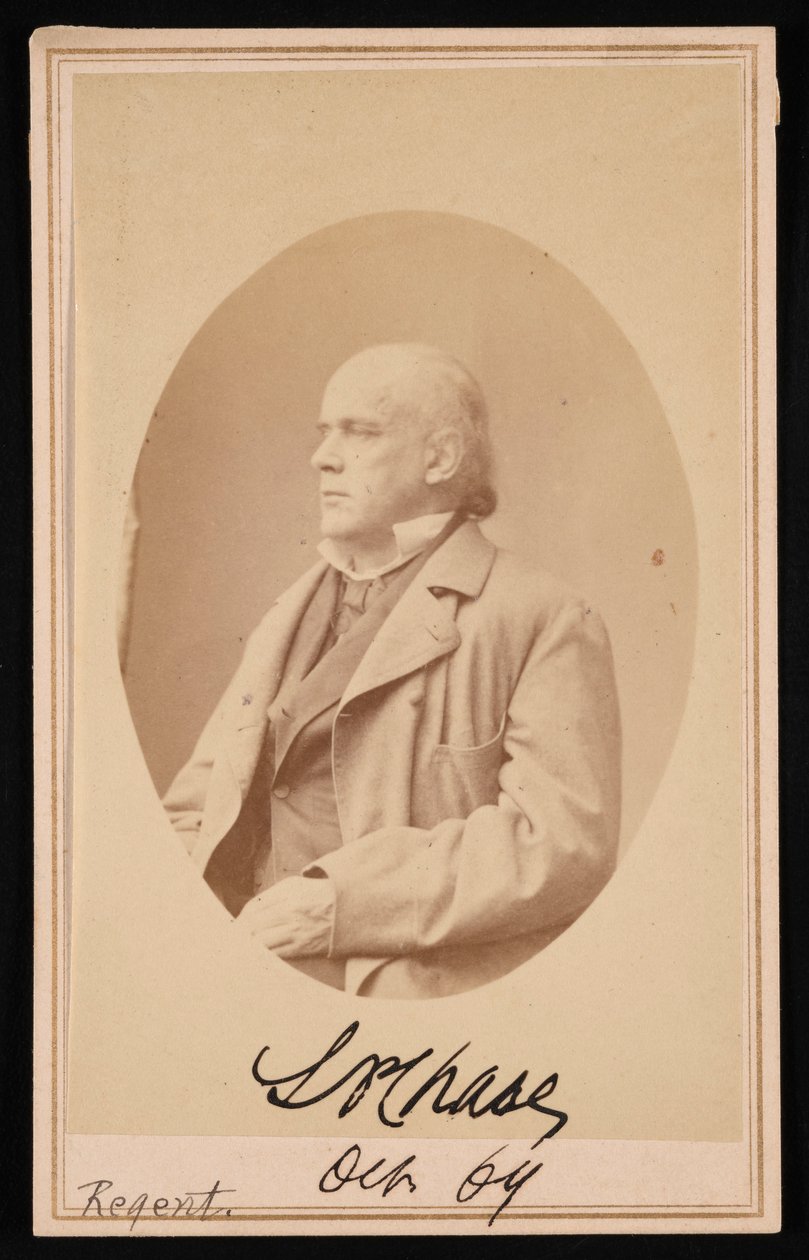 Porträt von Salmon Portland Chase 1808-1873, Oktober 1864 von Alexander Gardner