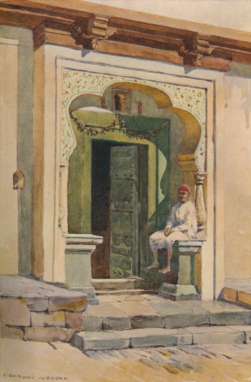 Ein Türrahmen, Poona, um 1880 von Alexander Henry Hallam Murray