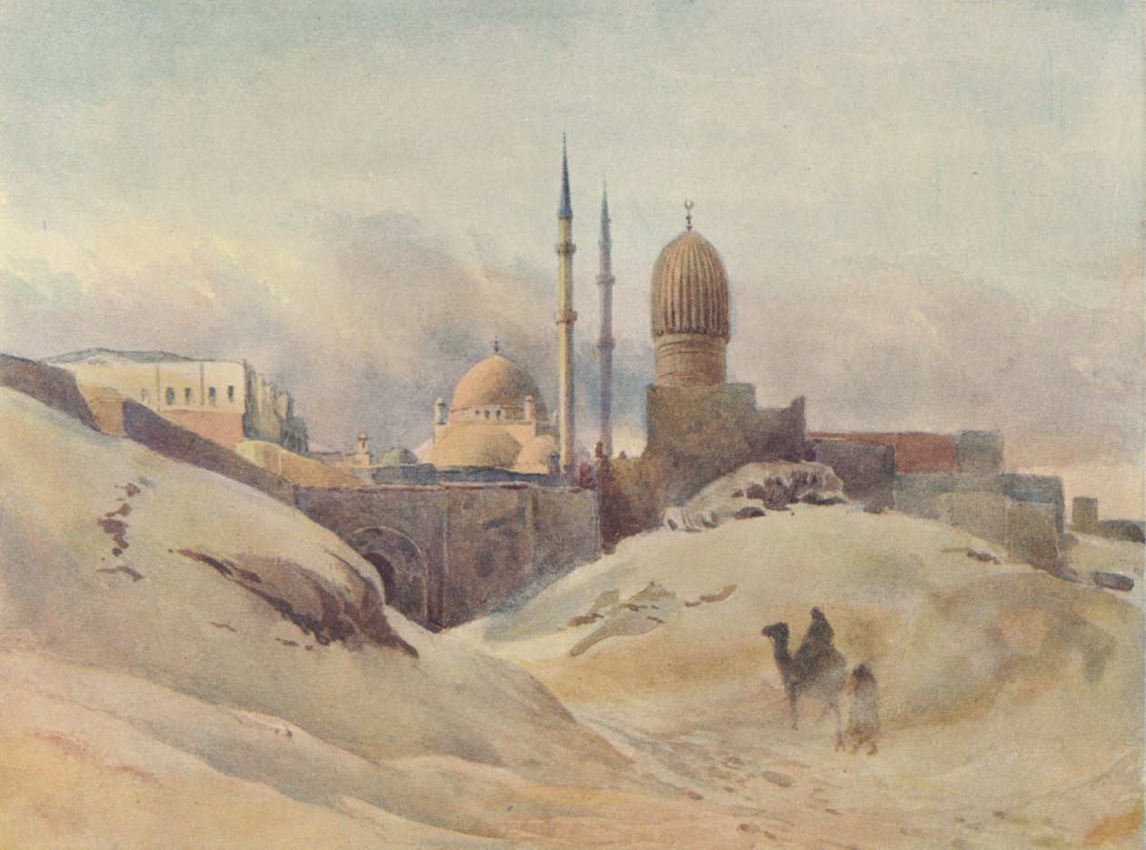 Die Zitadelle, Kairo, in einem Sandsturm, ca. 1880 von Alexander Henry Hallam Murray