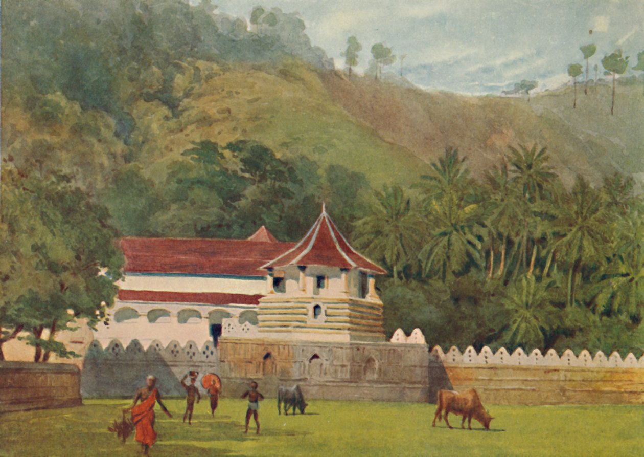 Der Tempel des Zahns, Kandy - Außenansicht von Alexander Henry Hallam Murray