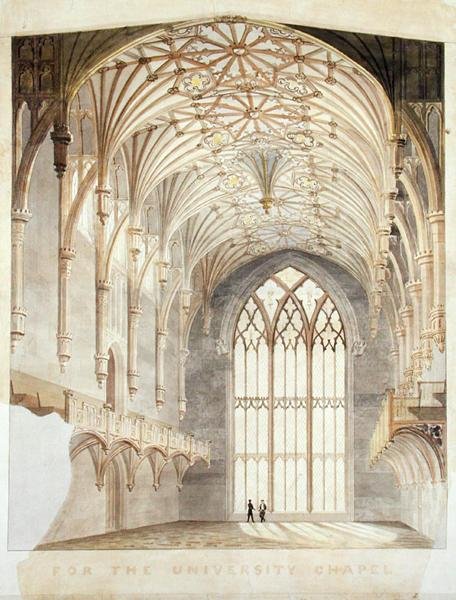 Innenraum der Kapelle der New York University von Alexander Jackson (attr. to) Davis