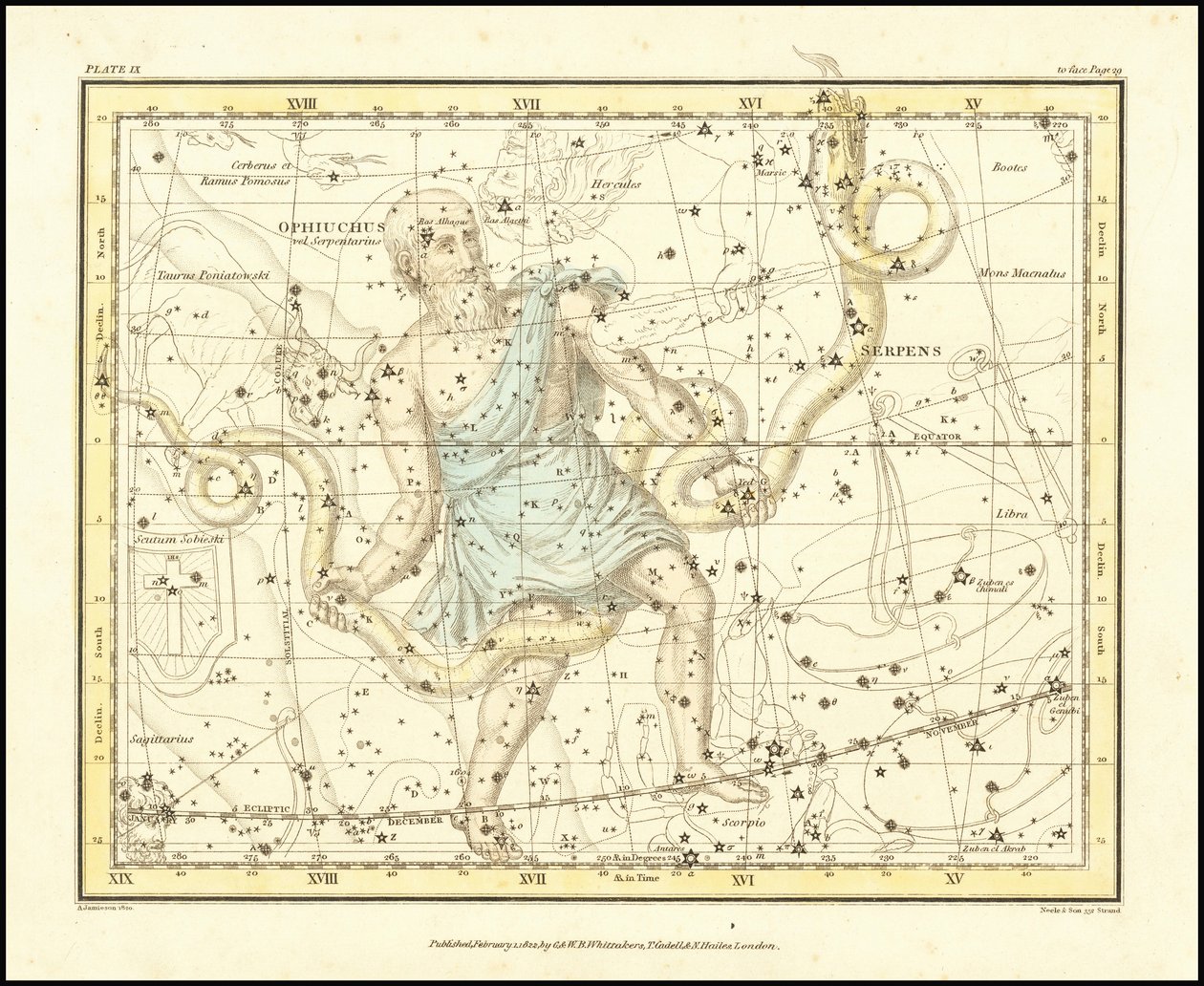 1822 - Alexander Jamieson - Schlangenträger und Schlange (und Schild Sobieski) von Alexander Jamieson