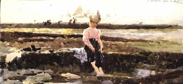 Junges Mädchen paddelt von Alexander M. Rossi
