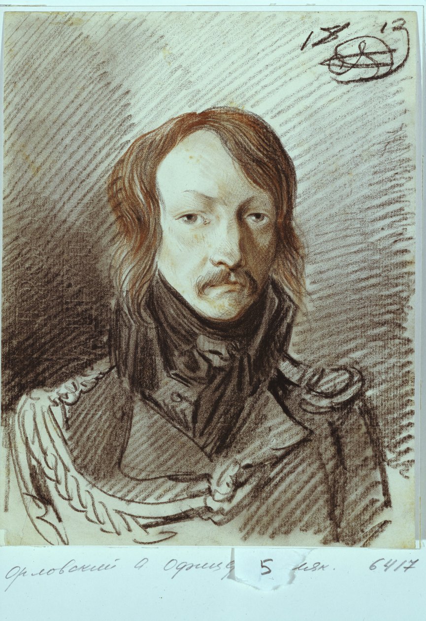 Porträt von Alexei Pawlowitsch Lanskoi 1789-1855, 1813 von Alexander Osipovich Orlowski