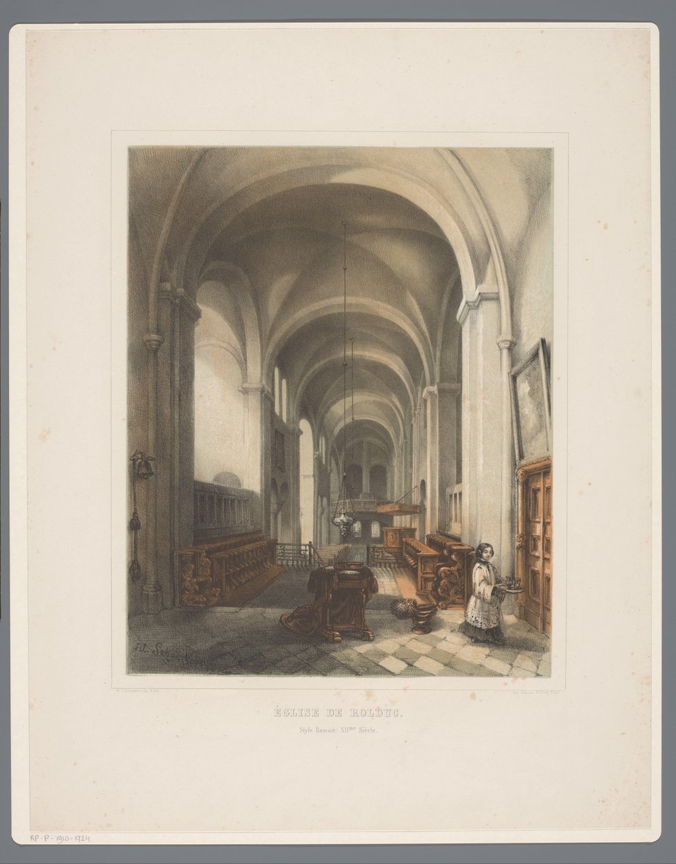 Innenraum der Abteikirche Rolduc von Alexander Schaepkens
