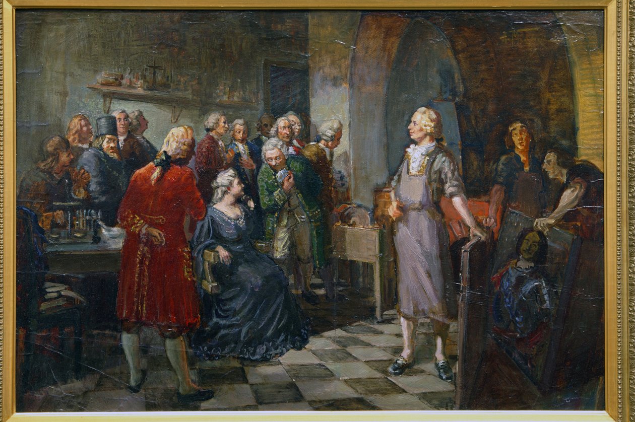 Kaiserin Elisabeth von Russland besucht M. Lomonossow von Alexander Vladimirovich Makovsky