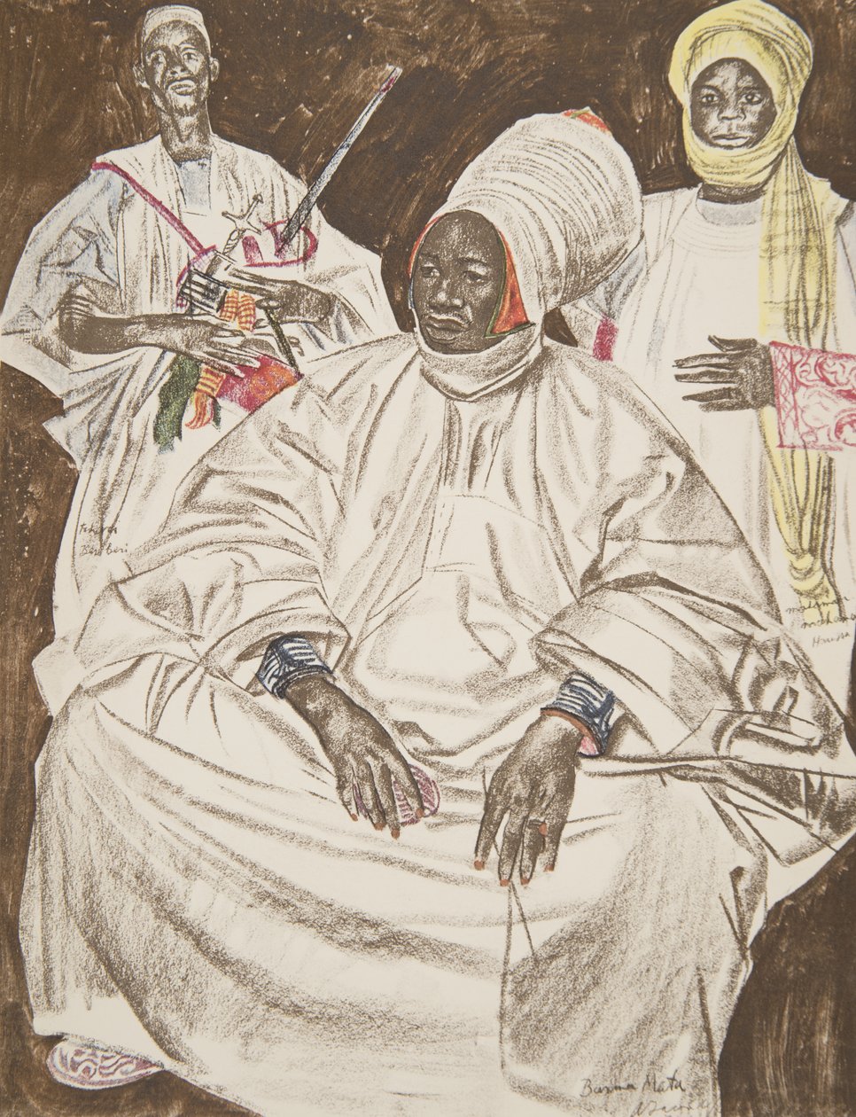 Barma Mata, Sultan von Zinder, aus Dessins et Peintures d