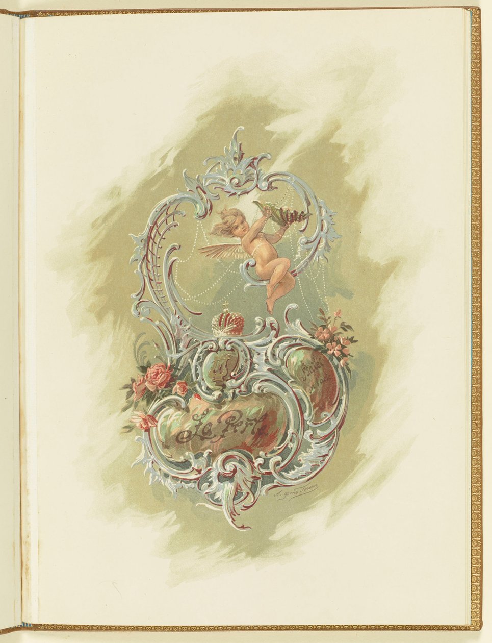 Programm für das Ballett La Perle von Marius Petipa und Riccardo Drigo, 1896 von Alexander von Hohen