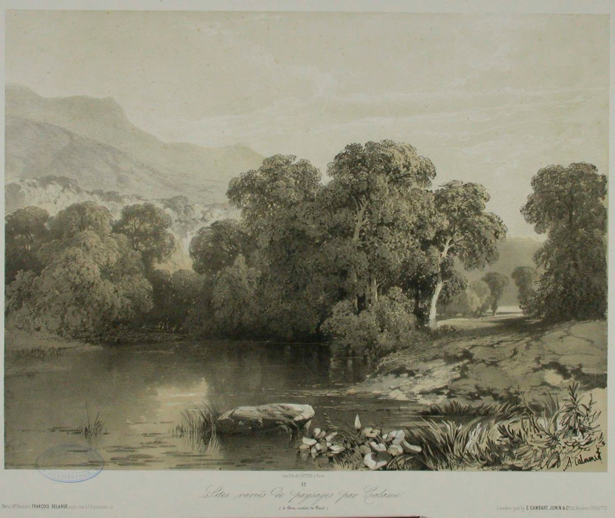 Ohne Titel von Alexandre Calame