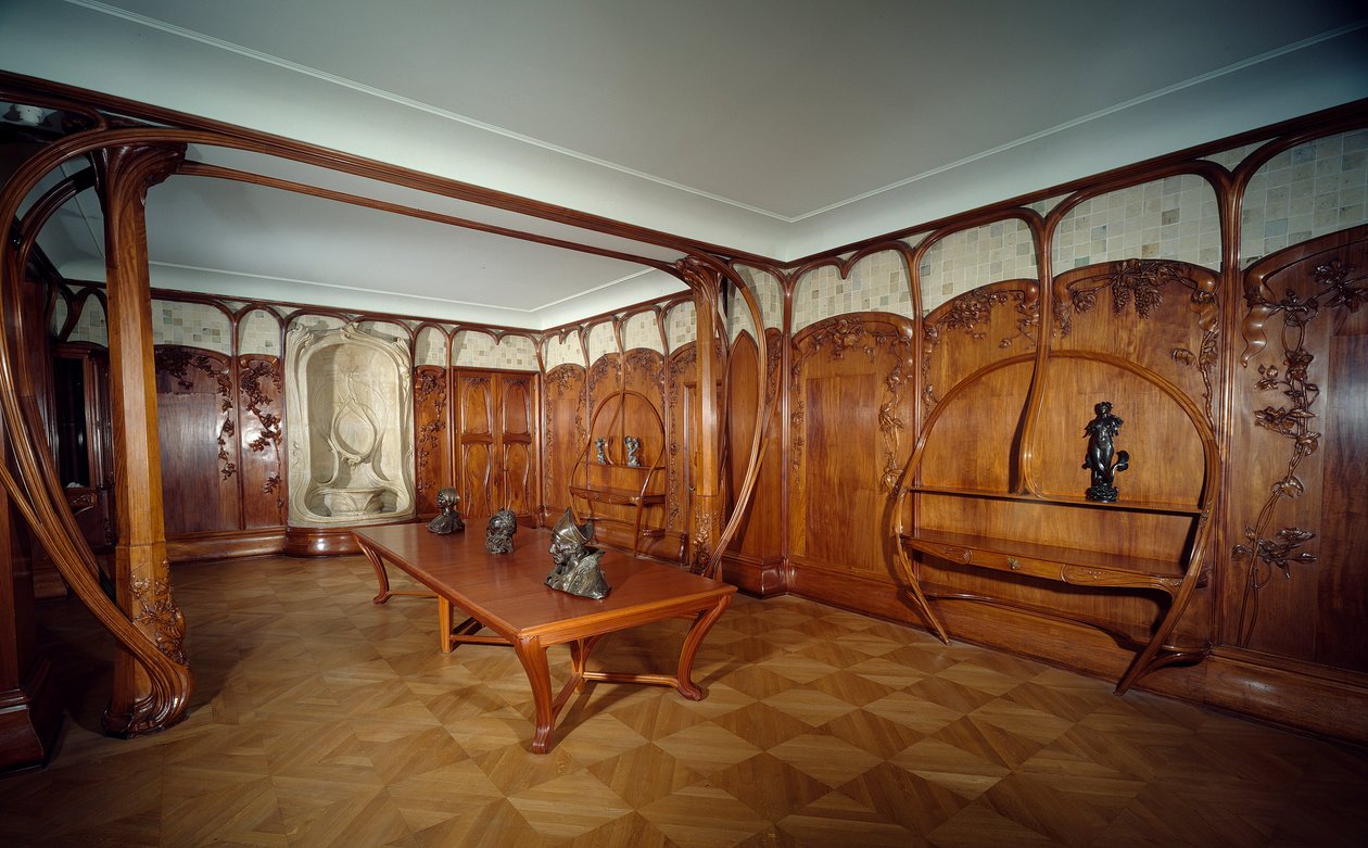 Alexandre Charpentier mit der Zusammenarbeit von Alexandre Bigot; Speisesaal um 1901; Paris, Musée d