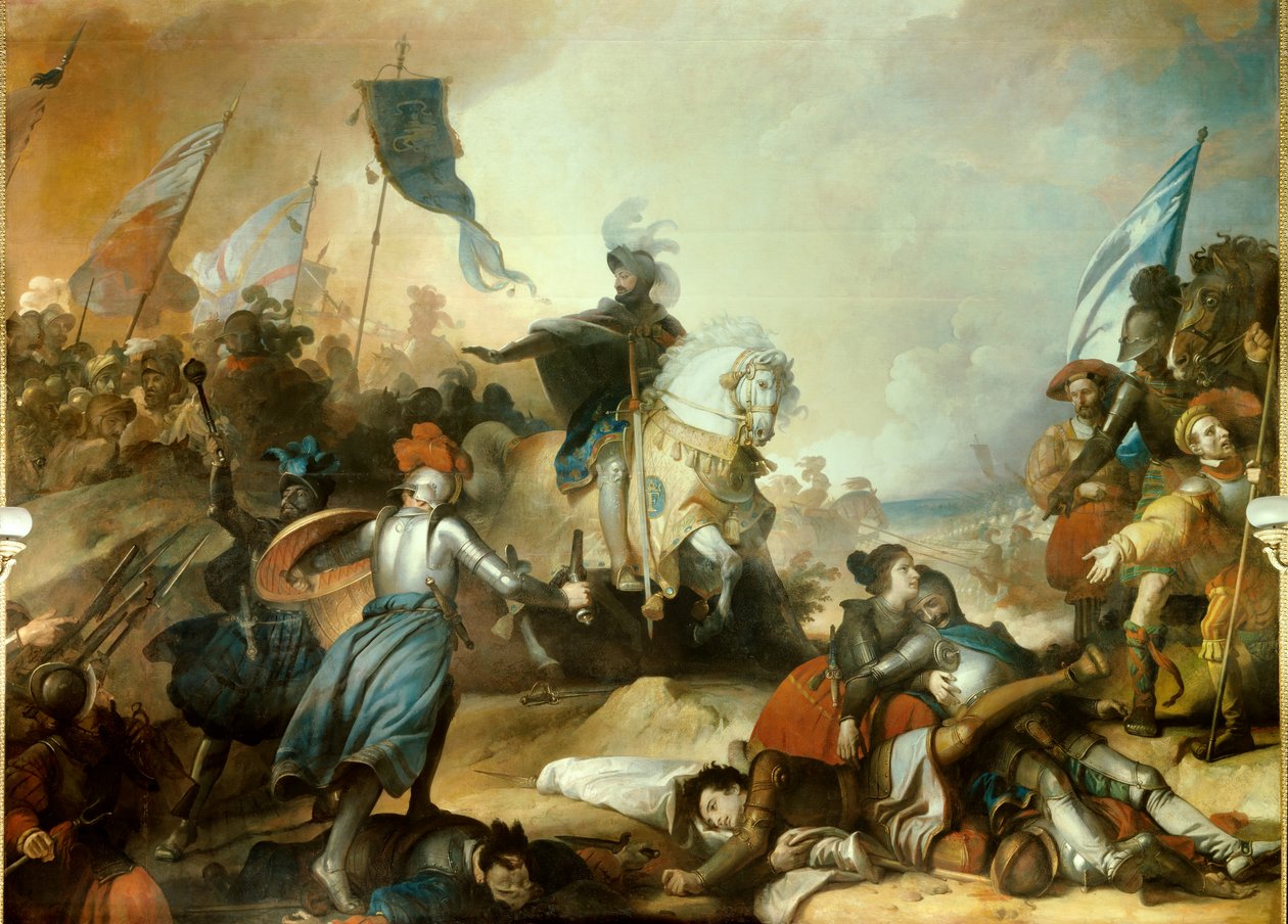 Italienische Kriege: „Schlacht von Marignano, 14. September von Alexandre Evariste Fragonard