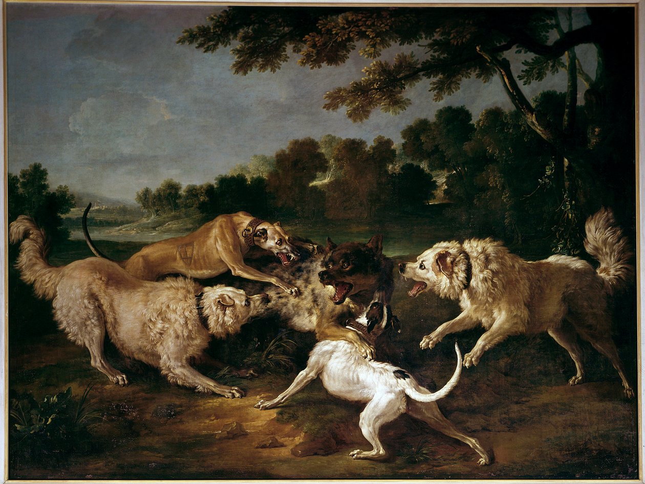 Die Wolfsjagd von Alexandre Francois Desportes