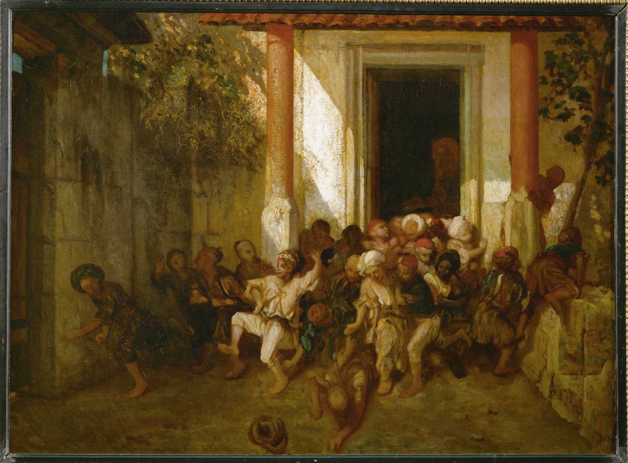 Türkische Schule von Alexandre Gabriel Decamps