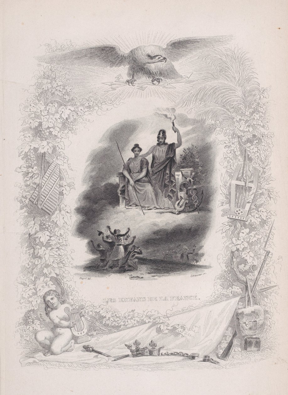Die Kinder von Frankreich, aus Die Lieder von Béranger von Alexandre Gustave Adolphe Levasseur
