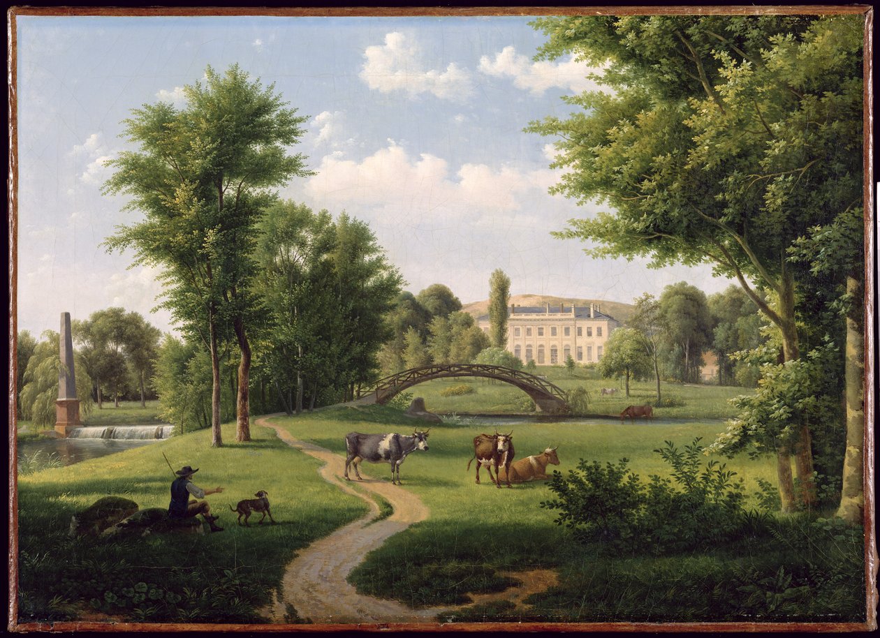 Ansicht des Chateau de Villiers-Saint-Paul, in der Nähe von Senlis von Alexandre Hyacinthe Dunouy