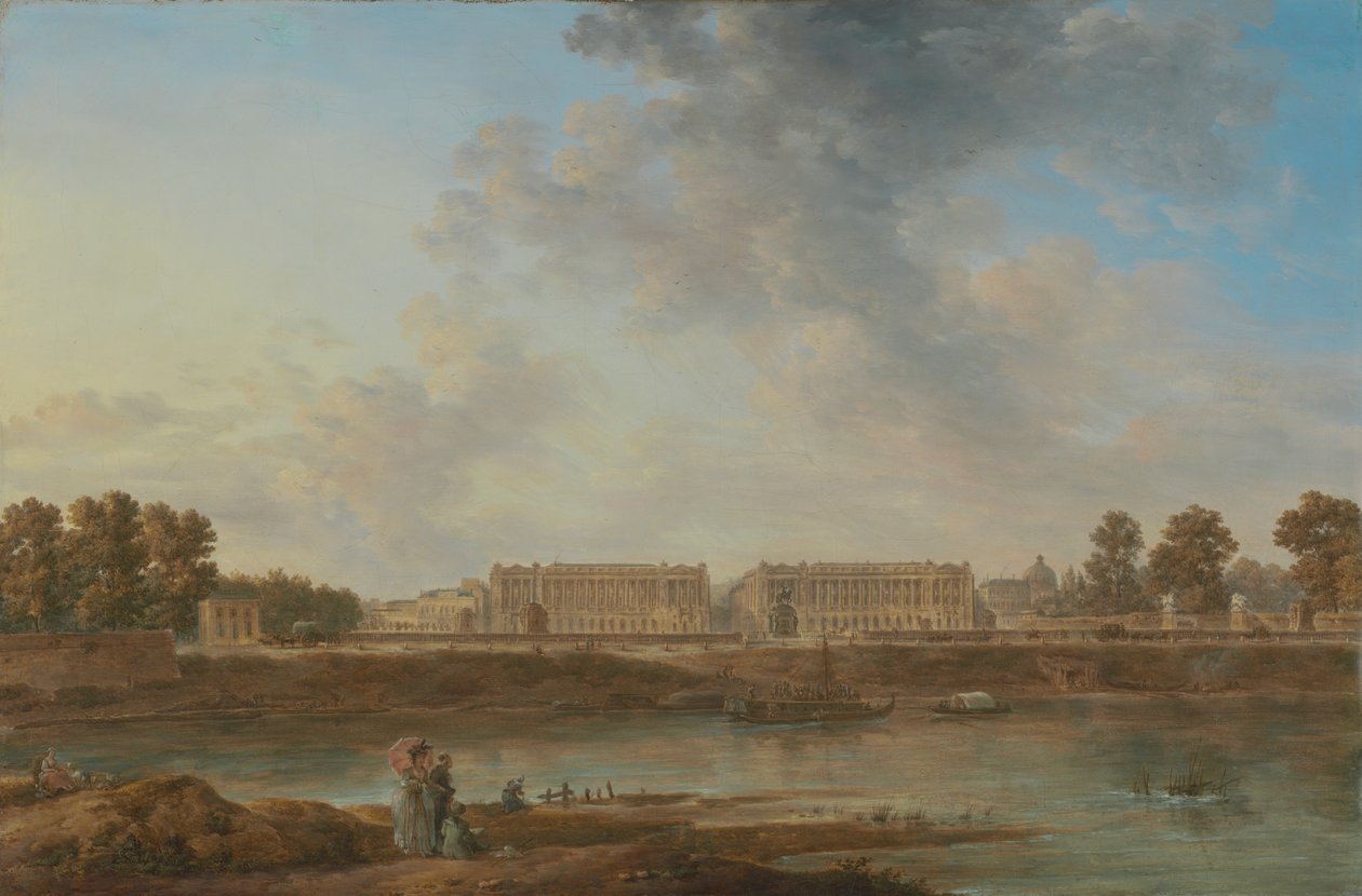 Ein Blick auf den Place Louis XV, um 1775-87 von Alexandre Jean Noel