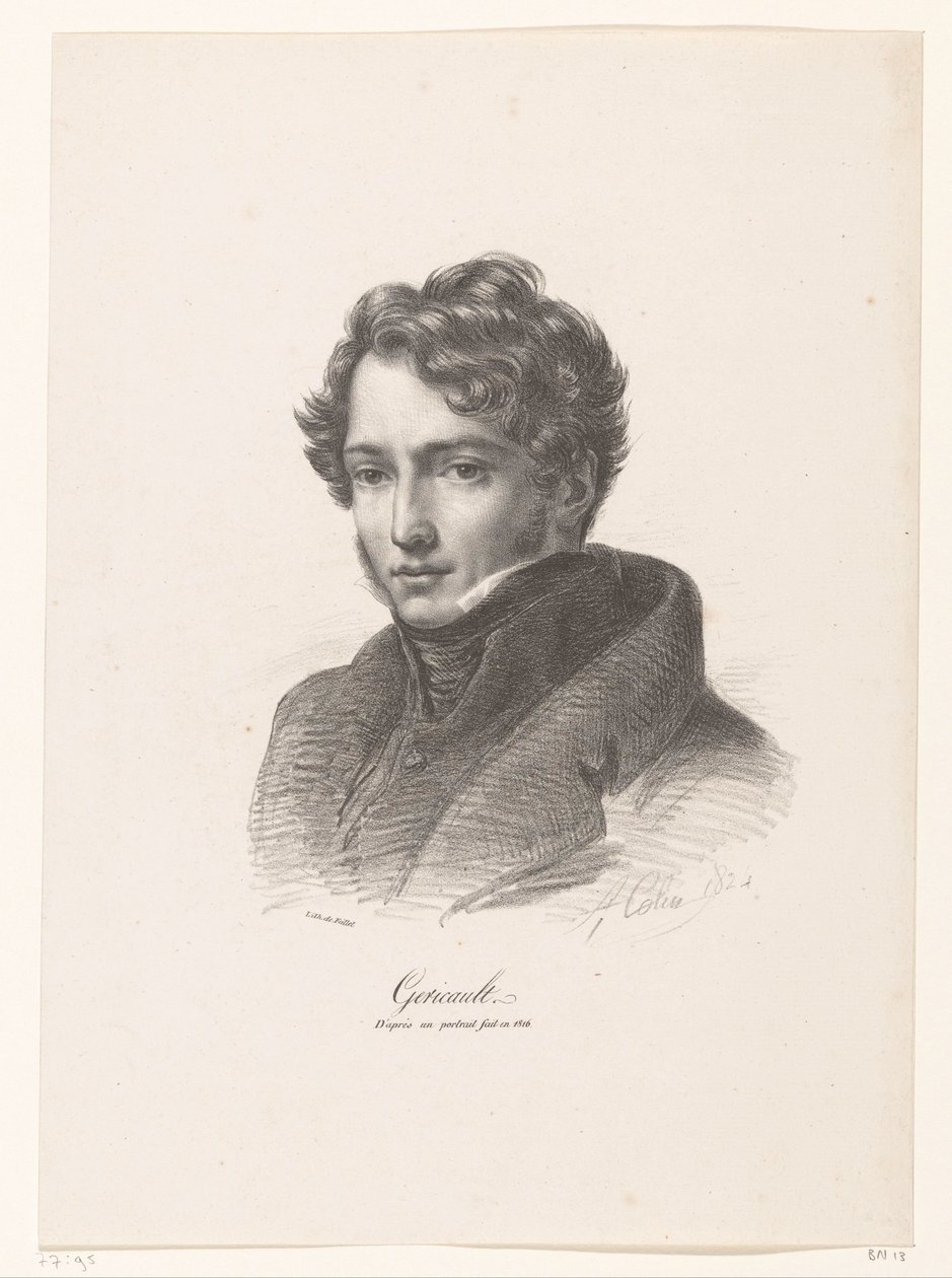 Porträt von Théodore Géricault von Alexandre Marie Colin