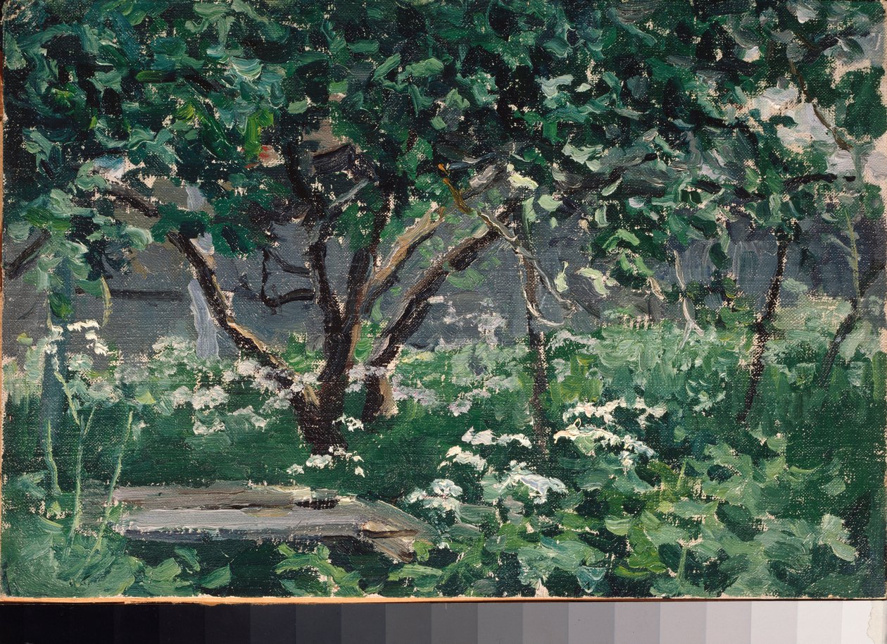 Eine Ecke des Gartens von Alexei Steipanovitch Stepanov