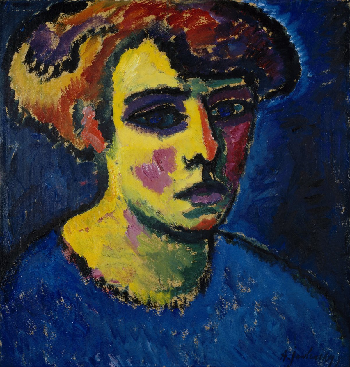 Kopf einer Frau von Alexej von Jawlensky