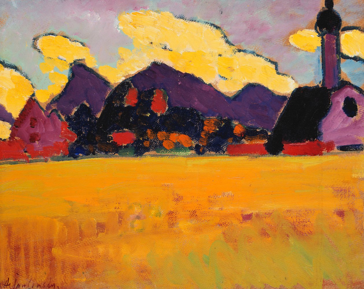 Landschaft bei Murnau, ca. 1910 von Alexej von Jawlensky